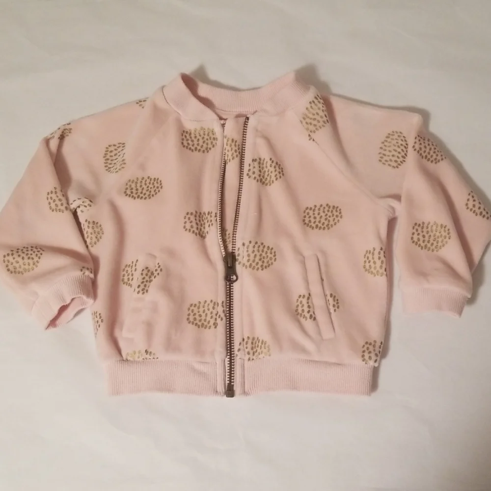 Gymboree Velour Bomber jacket size 12-18 months